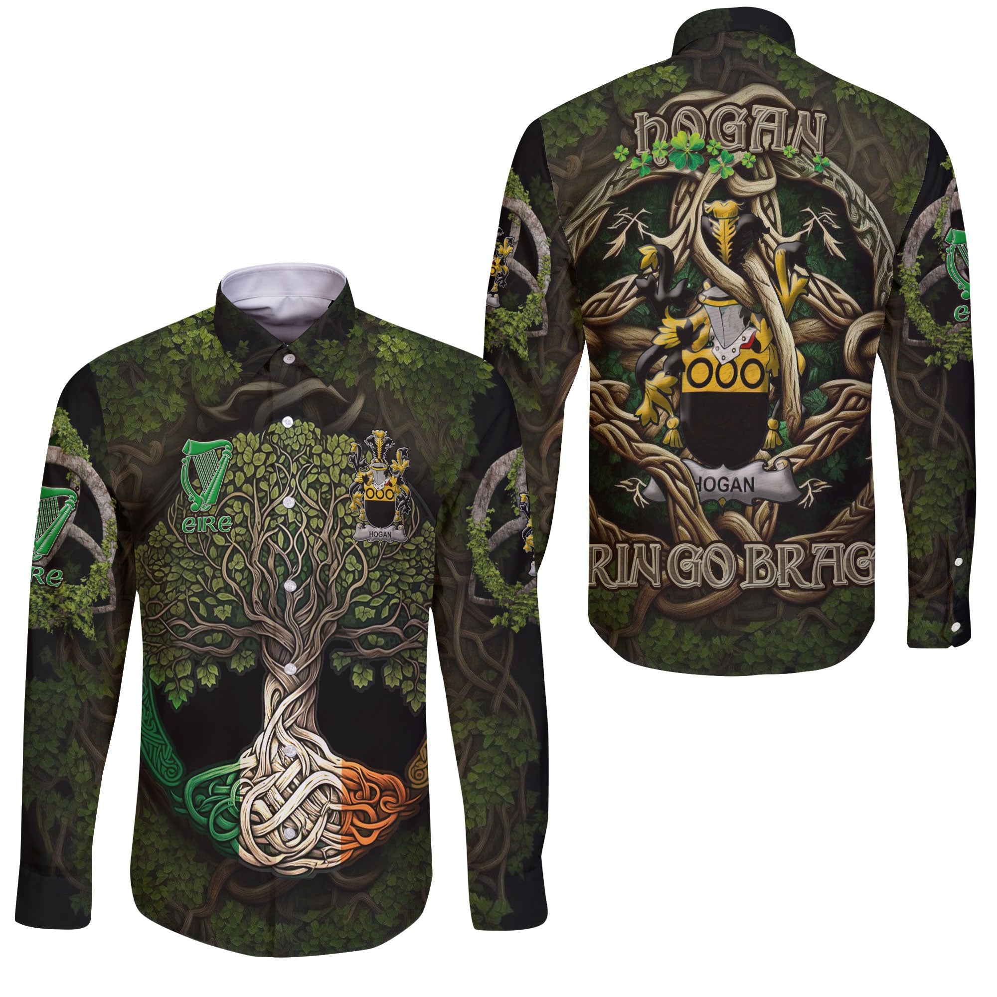 Hogan or O Hogan Long Sleeve Button Shirts Ireland Is My Root Style