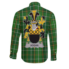 Hogan or O Hogan Long Sleeve Button Shirts Crest And National Plaid Style