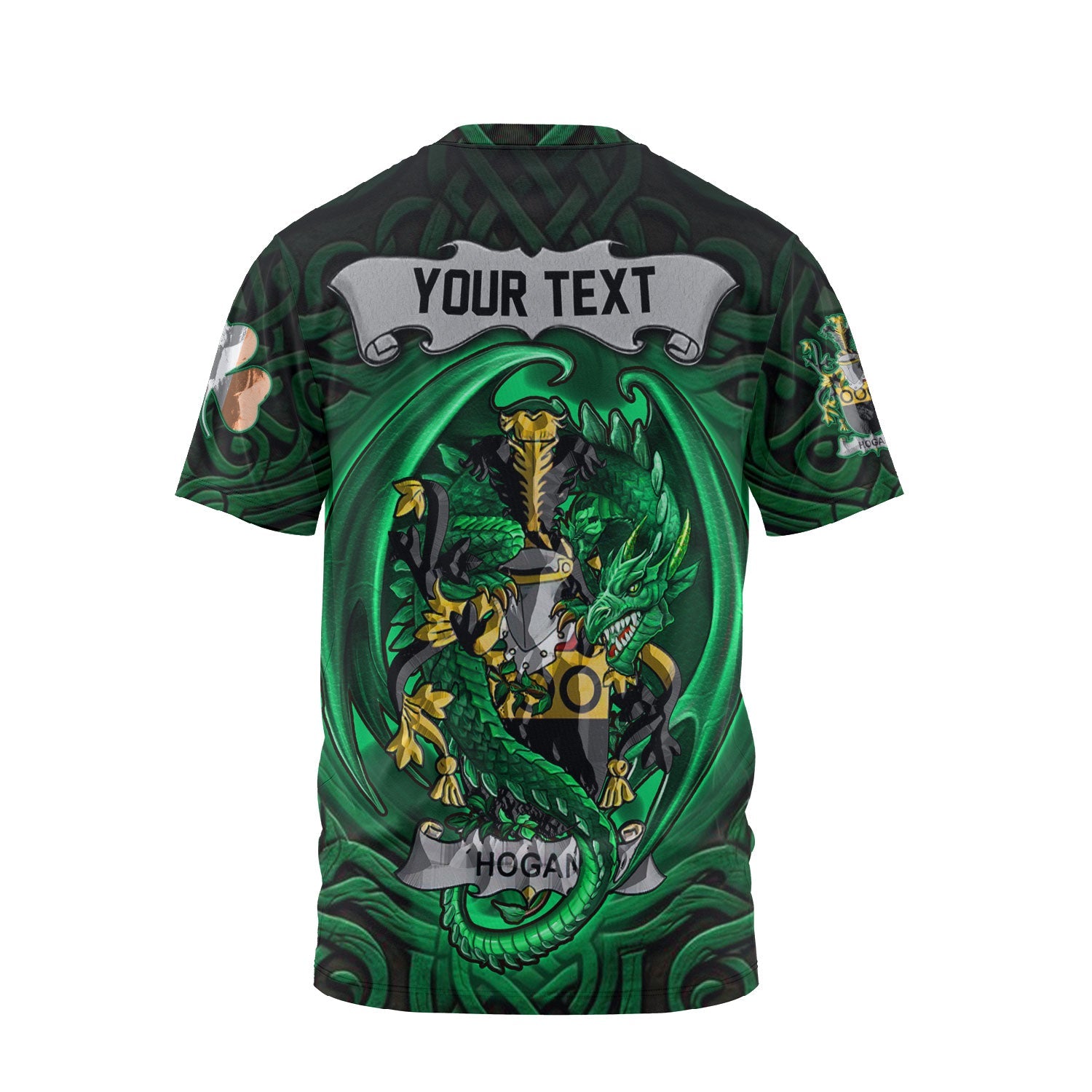 Hogan or O Hogan T-Shirts The Green Dragon Of Ireland Style