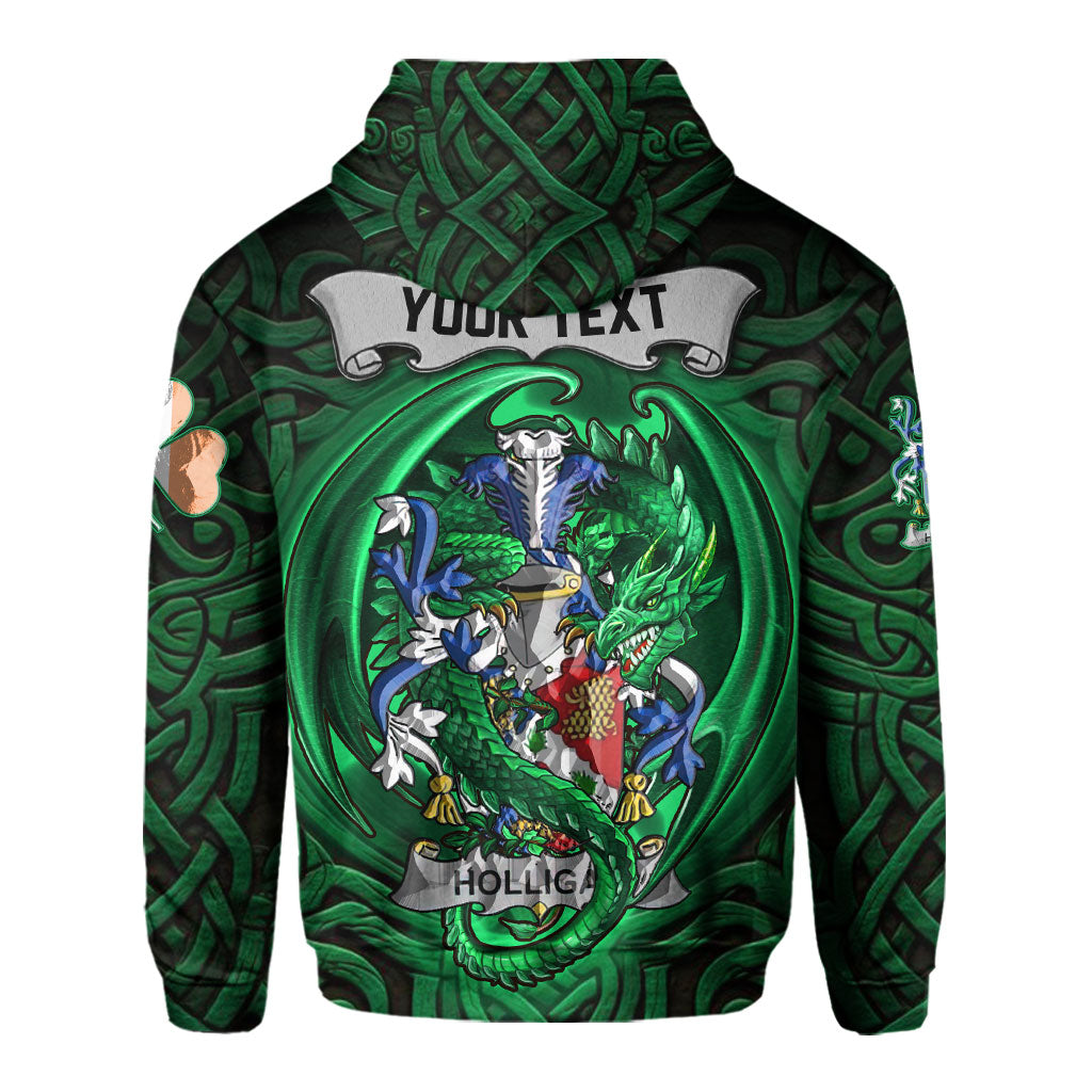 Holligan or O Halligan Hoodies The Green Dragon Of Ireland Style