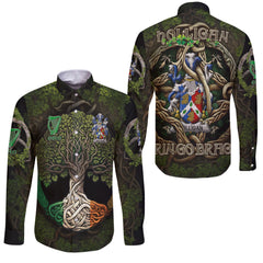 Holligan or O Halligan Long Sleeve Button Shirts Ireland Is My Root Style