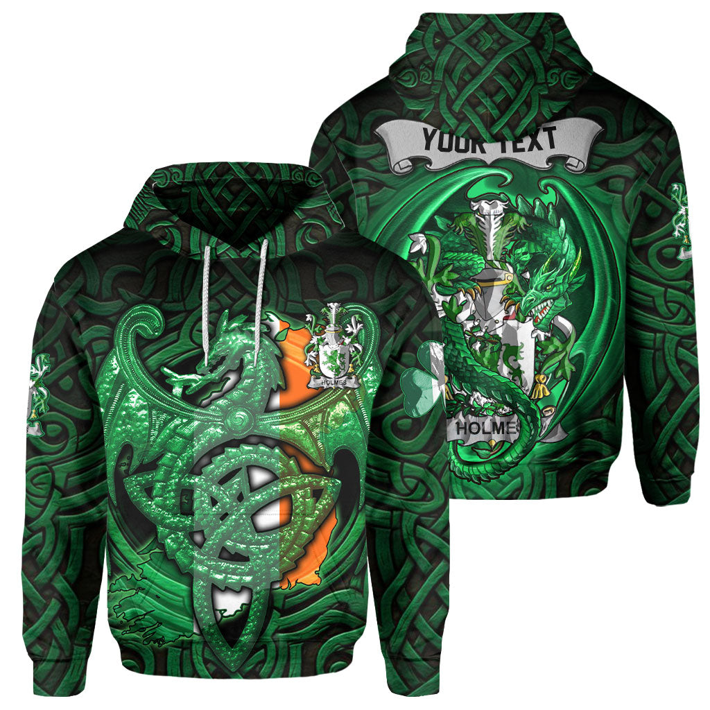 Holmes Hoodies The Green Dragon Of Ireland Style