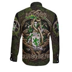 Holmes Long Sleeve Button Shirts Ireland Is My Root Style