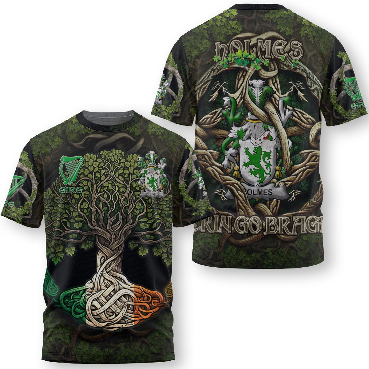 Holmes T-Shirts Ireland Is My Root Style