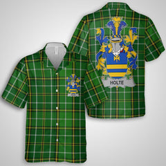 Holte or Holt Hawaiian Shirts Crest And National Plaid Style