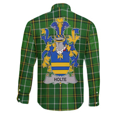 Holte or Holt Long Sleeve Button Shirts Crest And National Plaid Style