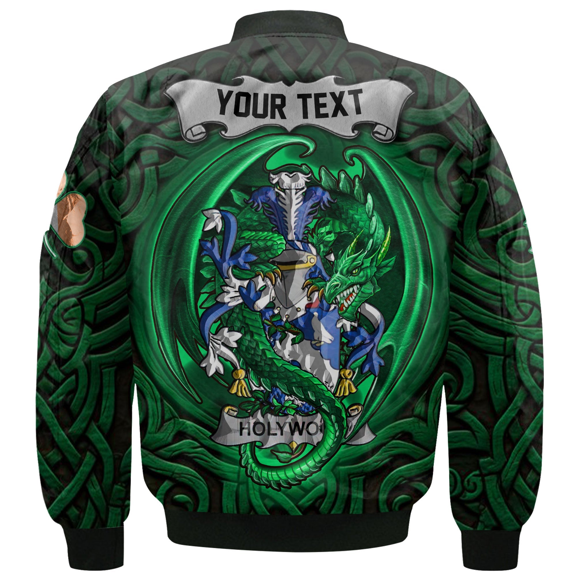 Holywood Bomber Jackets The Green Dragon Of Ireland Style