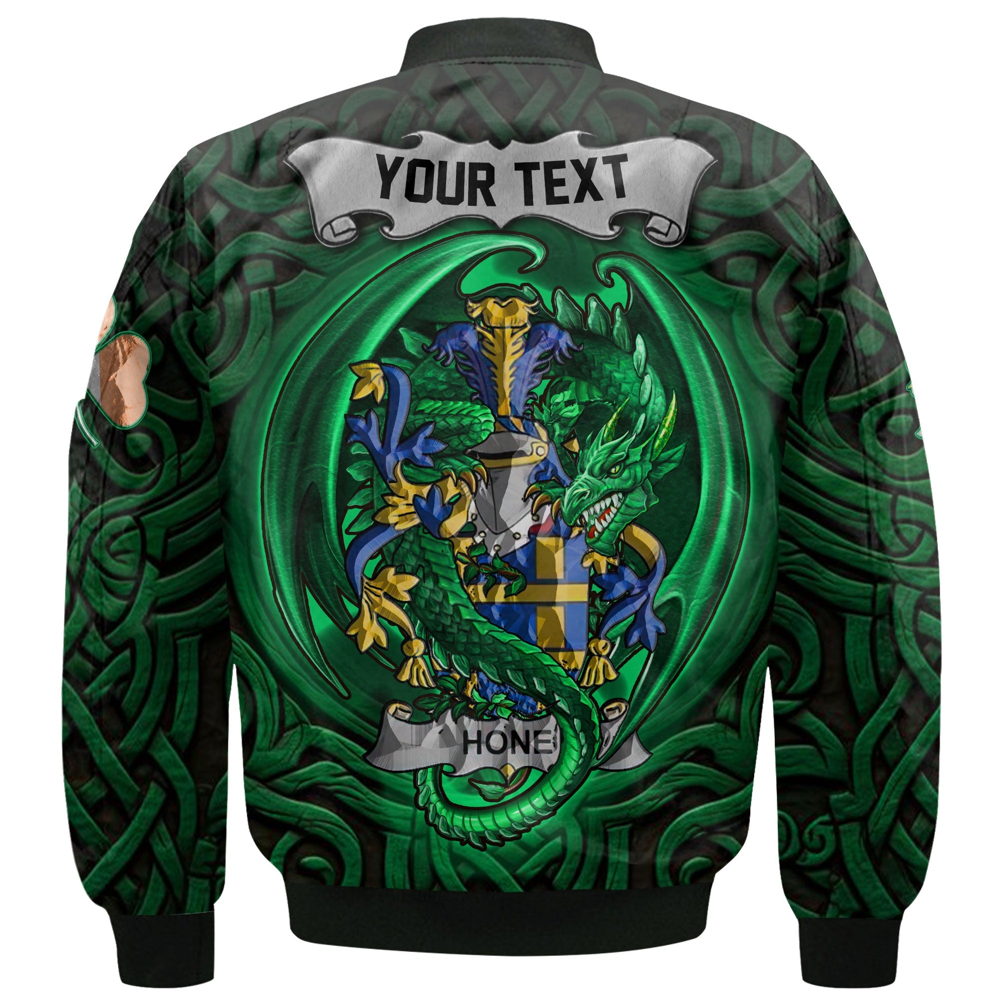 Hone or O Hone Bomber Jackets The Green Dragon Of Ireland Style