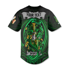 Horan or O Horan Baseball Jerseys The Green Dragon Of Ireland Style