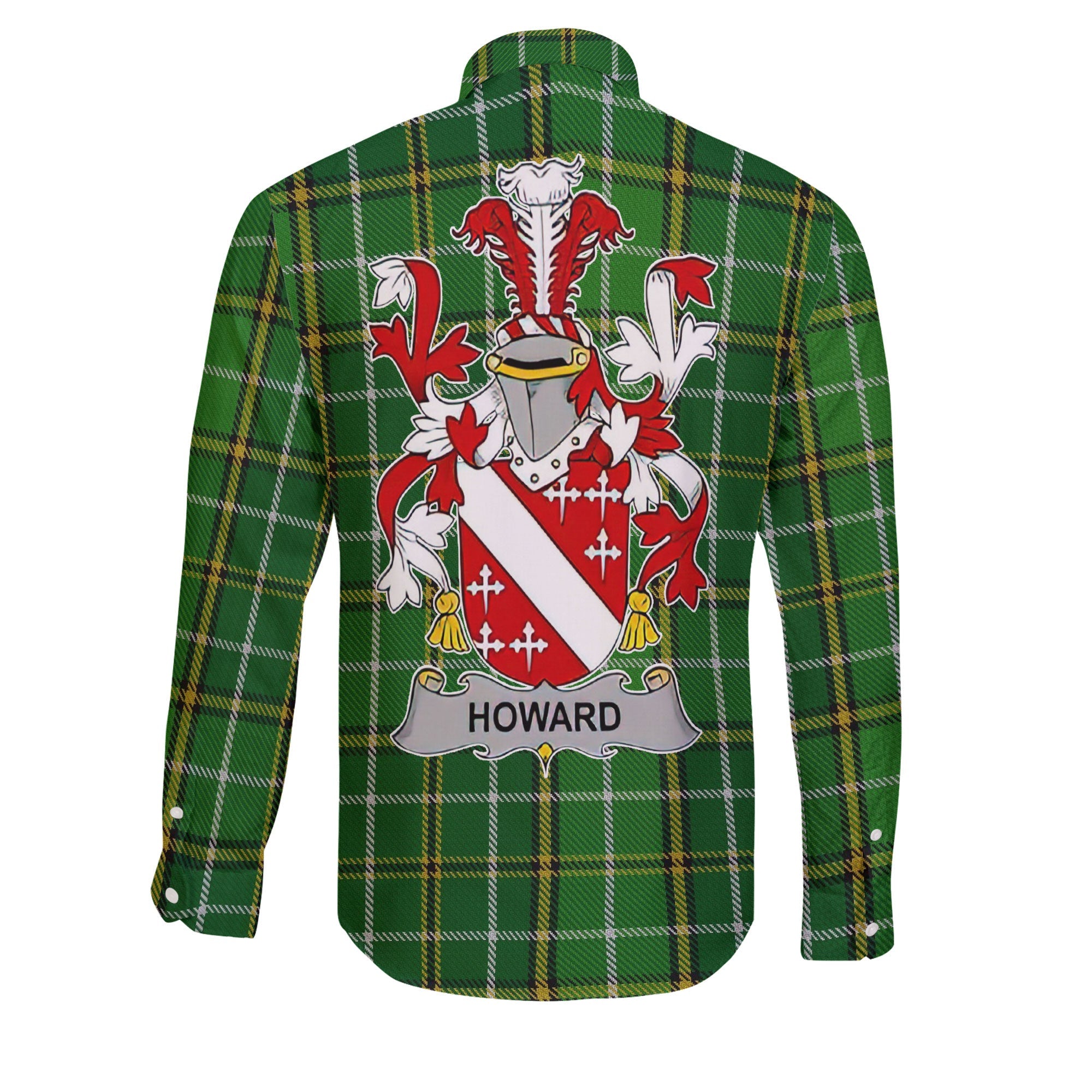 Howard Long Sleeve Button Shirts Crest And National Plaid Style