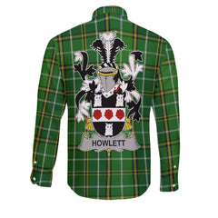 Howlett or Hewlett Long Sleeve Button Shirts Crest And National Plaid Style