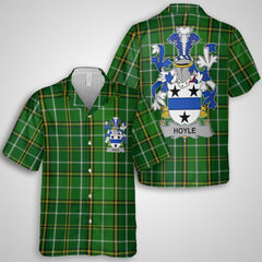 Hoyle or McIlhoyle Hawaiian Shirts Crest And National Plaid Style