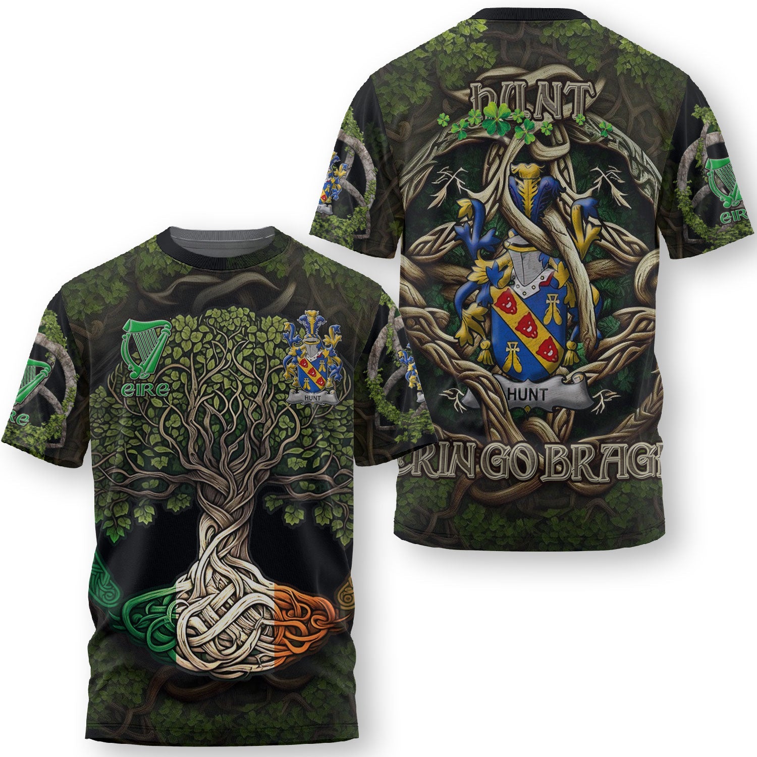 Hunt T-Shirts Ireland Is My Root Style