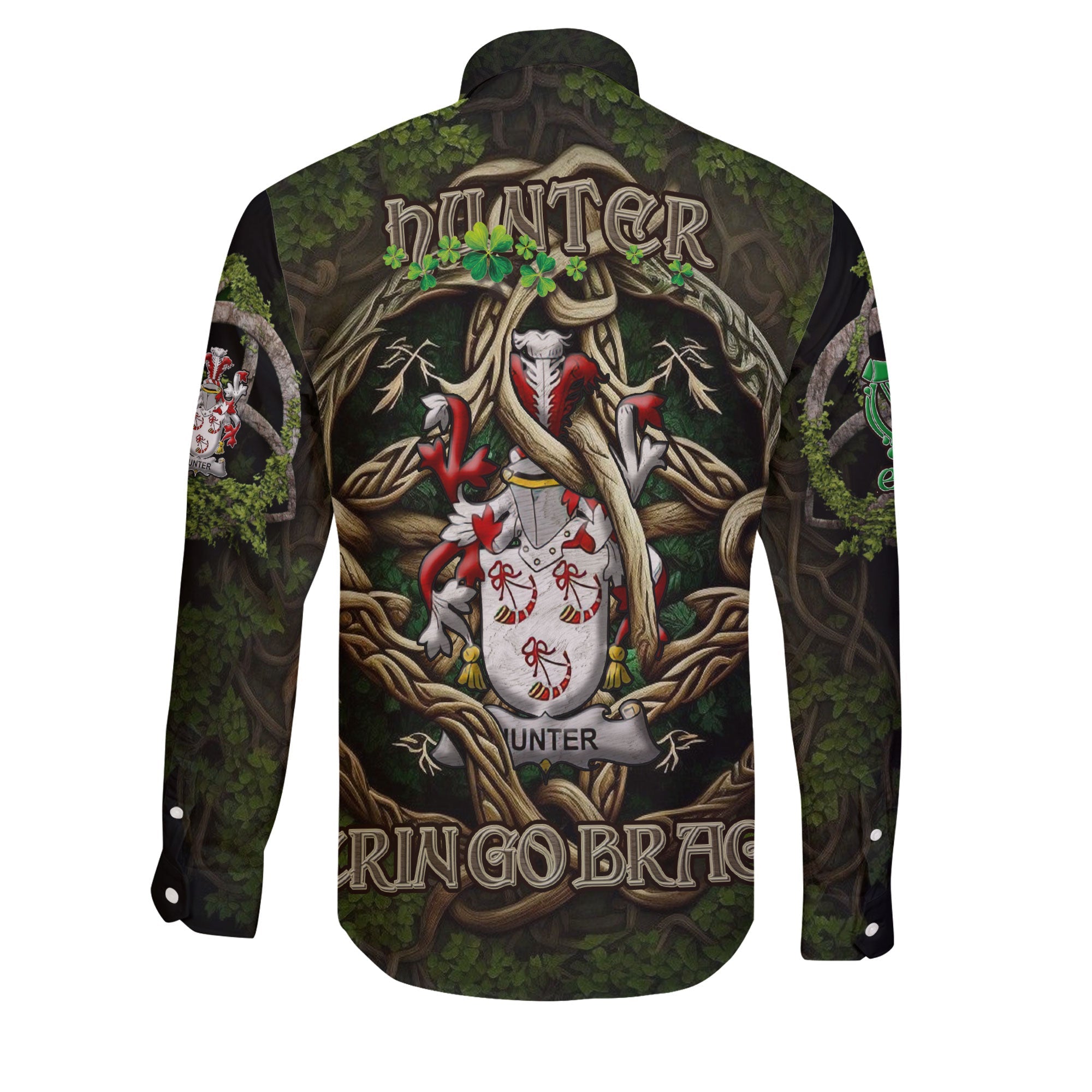 Hunter Long Sleeve Button Shirts Ireland Is My Root Style