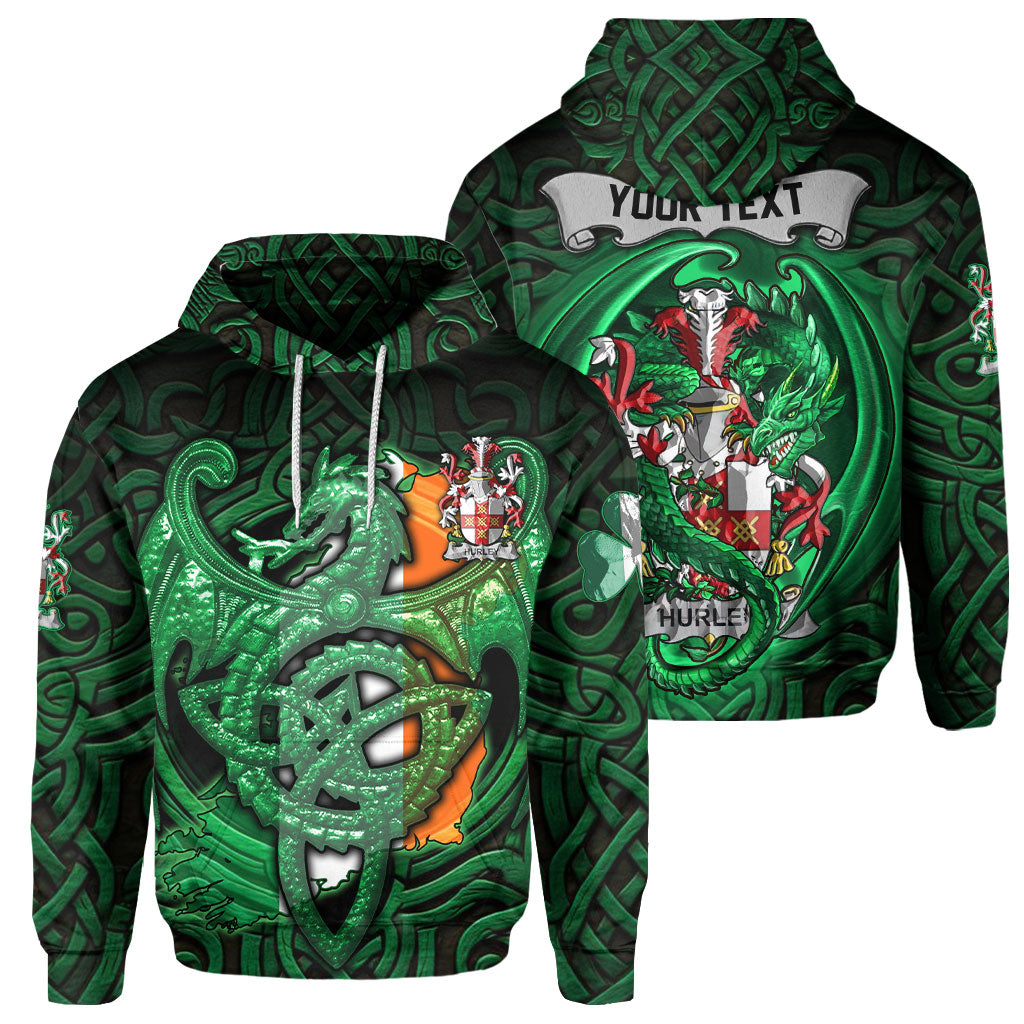 Hurley or O Hurley Hoodies The Green Dragon Of Ireland Style