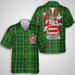 Hussey or O Hosey Hawaiian Shirts Crest And National Plaid Style