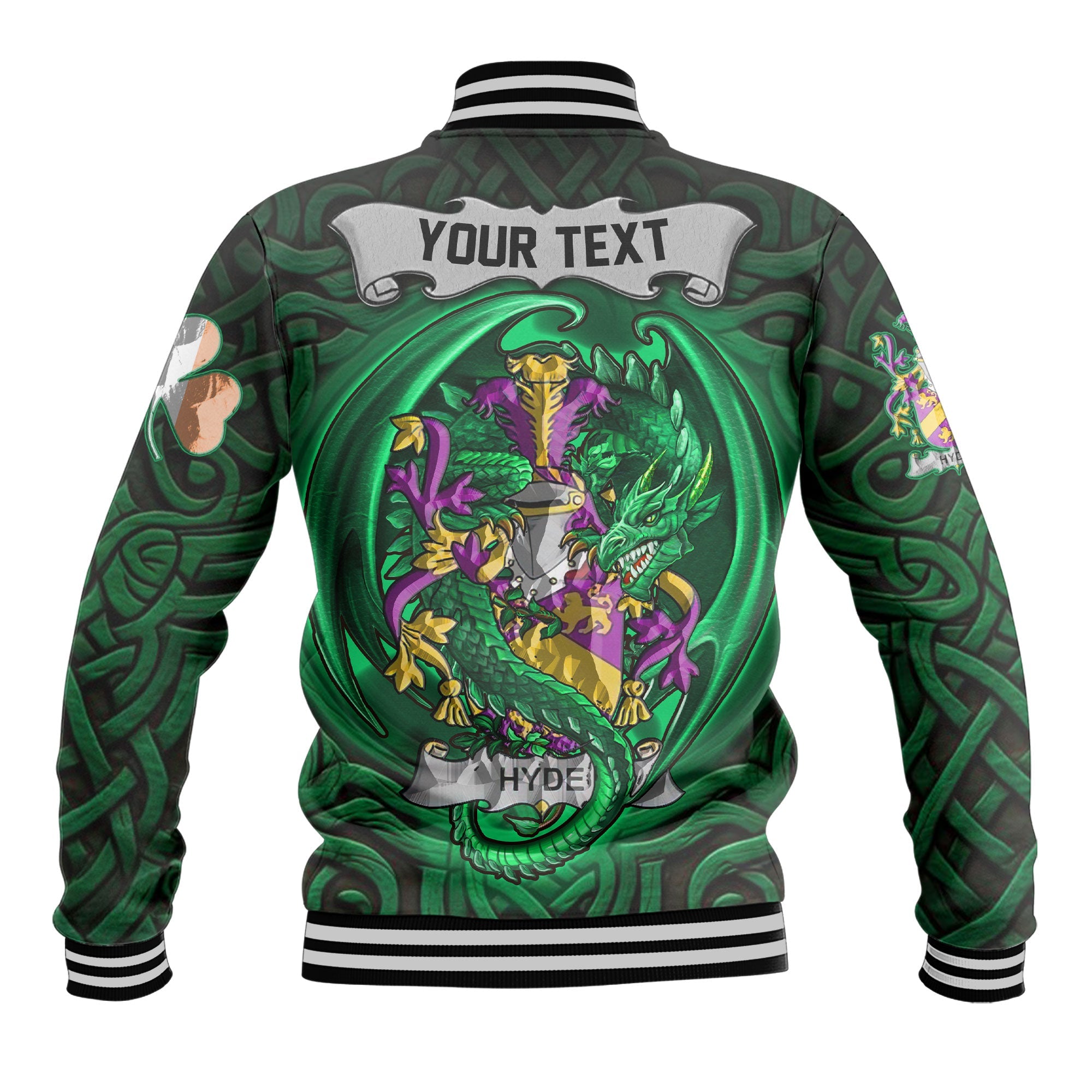 Hyde Baseball Jackets The Green Dragon Of Ireland Style