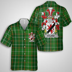 Hyland or O Hyland Hawaiian Shirts Crest And National Plaid Style