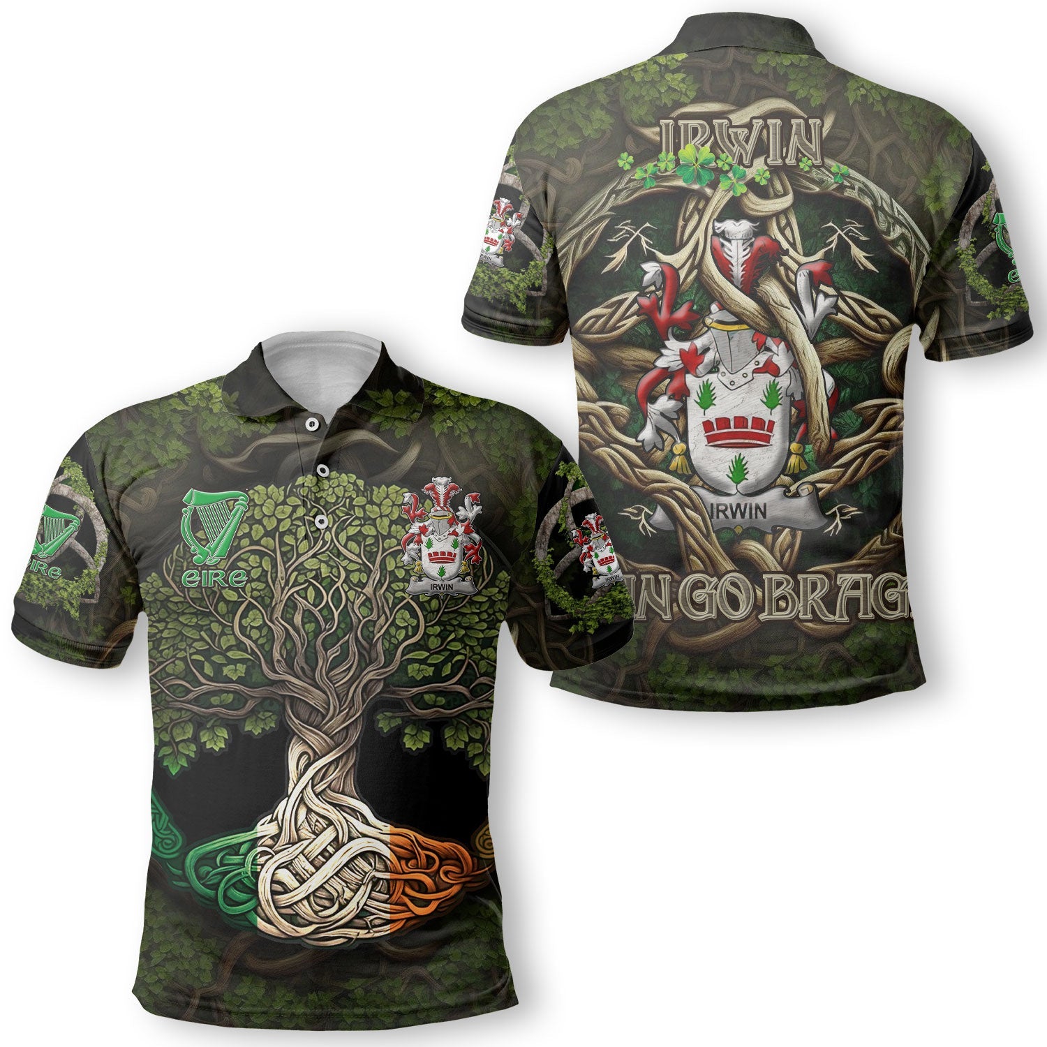 Irwin Polo Shirts Ireland Is My Root Style
