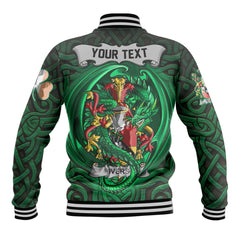Ivers Baseball Jackets The Green Dragon Of Ireland Style