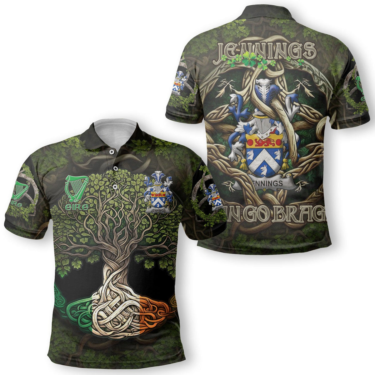 Jennings or Jennyns Polo Shirts Ireland Is My Root Style