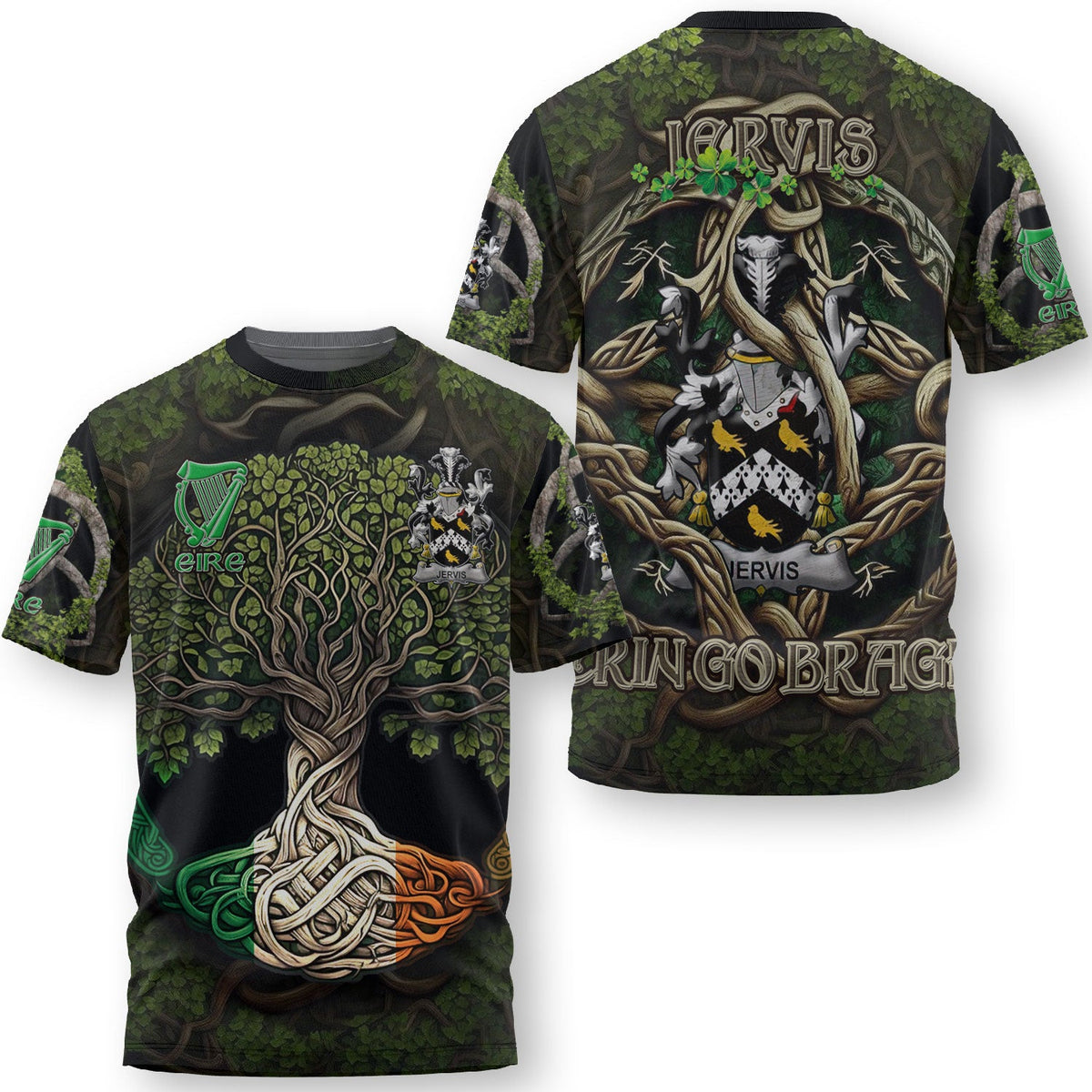 Jervis or Jarvis T-Shirts Ireland Is My Root Style