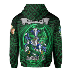 Keane or O Cahan Hoodies The Green Dragon Of Ireland Style