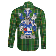 Keane or O Cahan Long Sleeve Button Shirts Crest And National Plaid Style