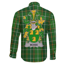 Kee or McKee Long Sleeve Button Shirts Crest And National Plaid Style