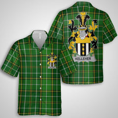 Kelleher or O Kelleher Hawaiian Shirts Crest And National Plaid Style