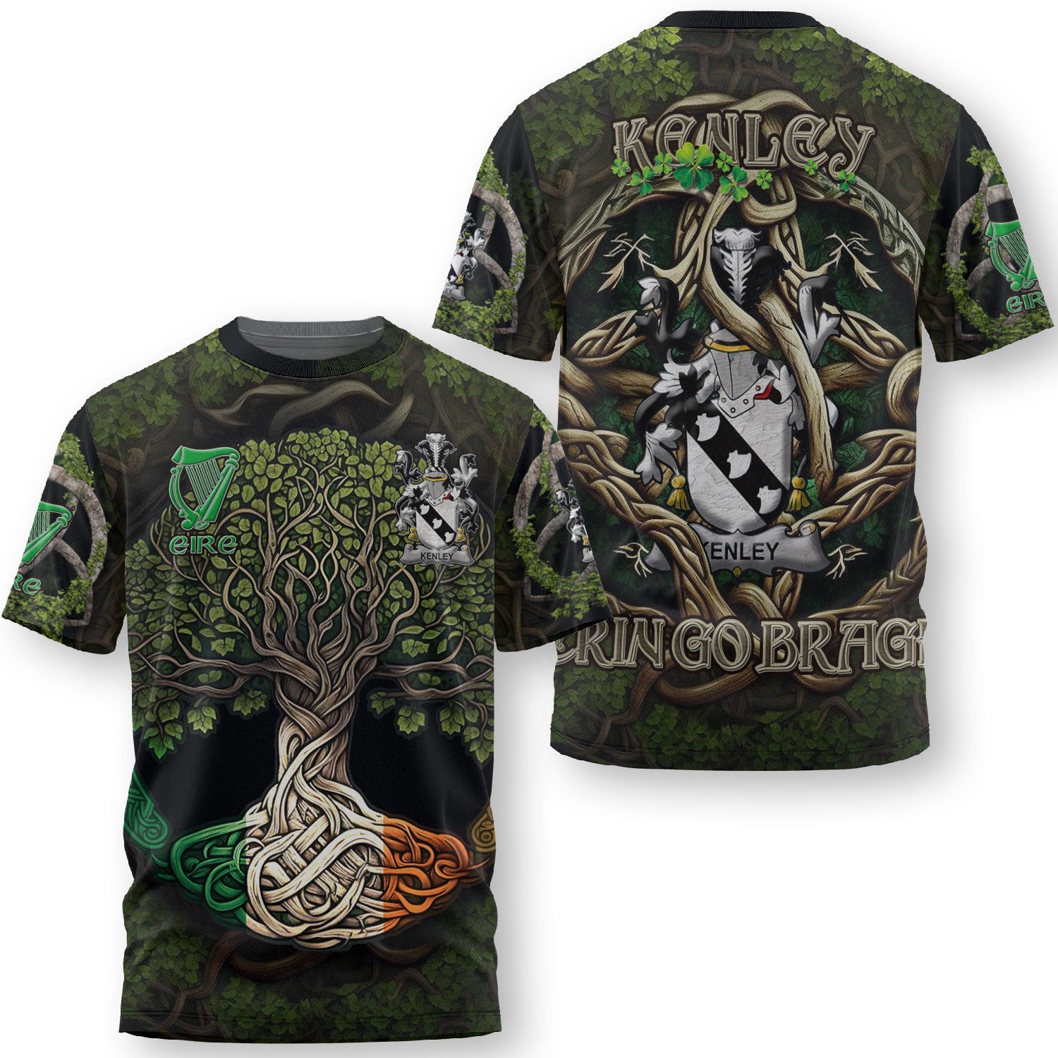 Kenley T-Shirts Ireland Is My Root Style