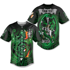 Kennelly or O Kineally Baseball Jerseys The Green Dragon Of Ireland Style