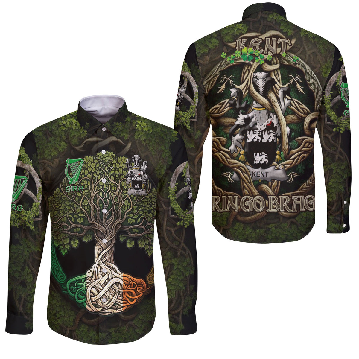 Kent Long Sleeve Button Shirts Ireland Is My Root Style