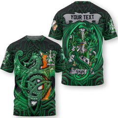 Keogh or McKeogh T-Shirts The Green Dragon Of Ireland Style