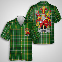 Keyes Hawaiian Shirts Crest And National Plaid Style