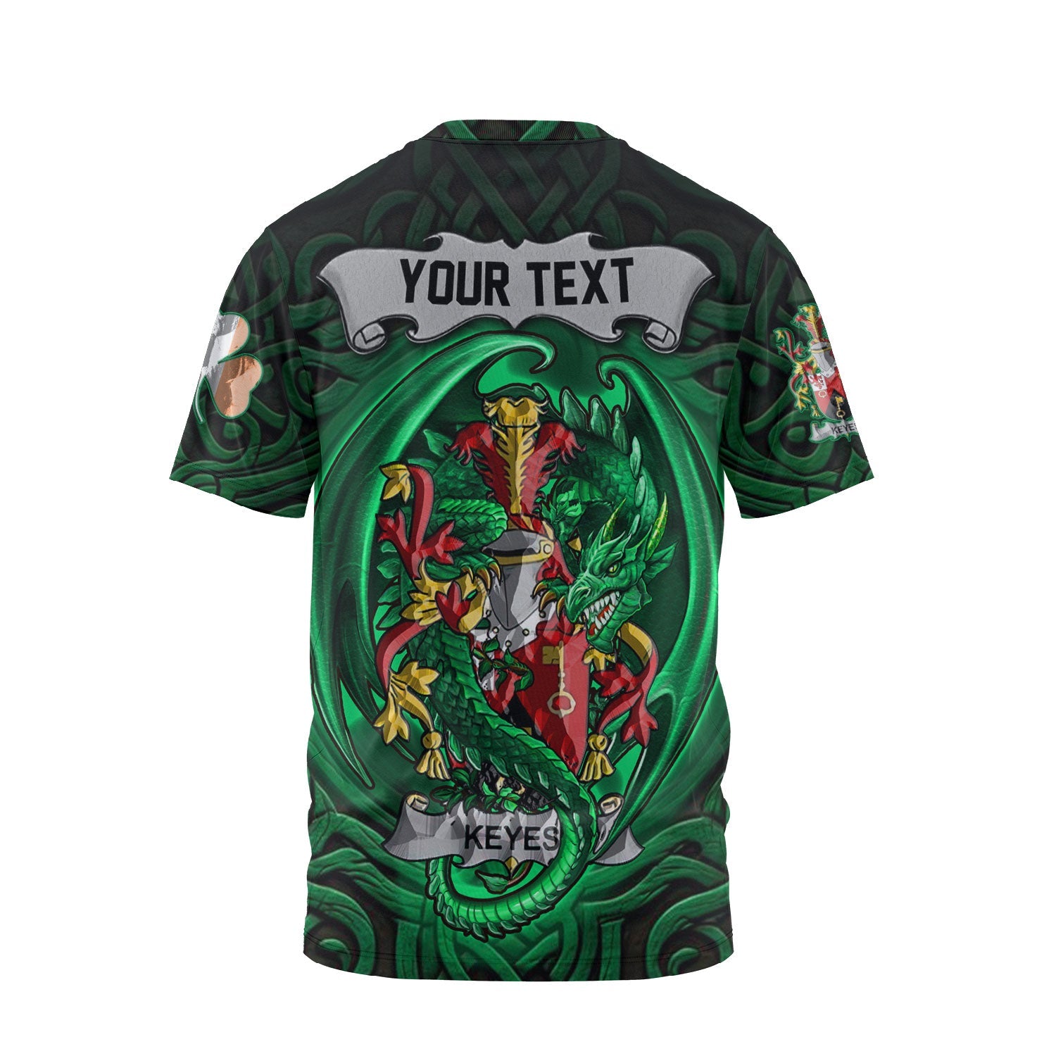 Keyes T-Shirts The Green Dragon Of Ireland Style