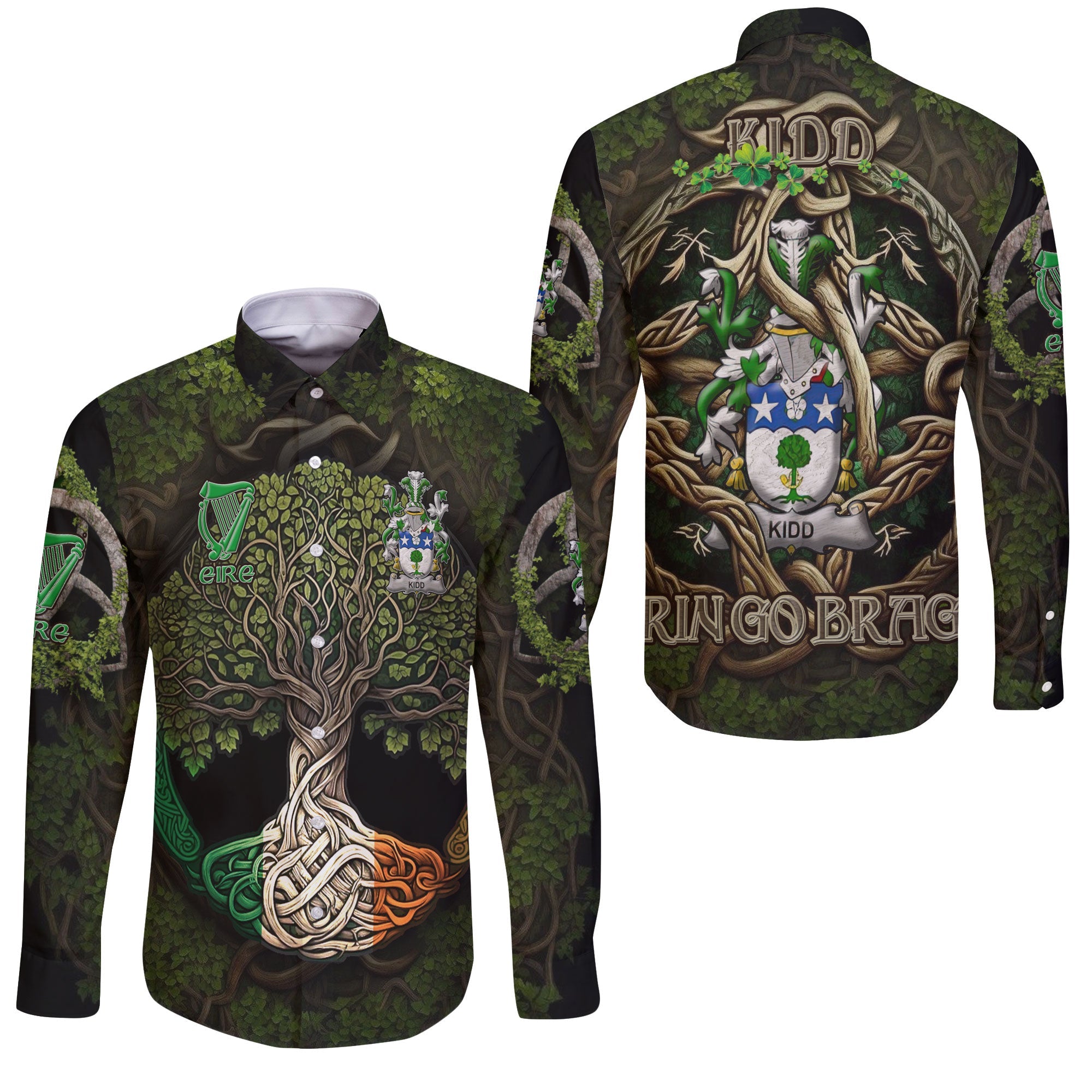 Kidd Long Sleeve Button Shirts Ireland Is My Root Style