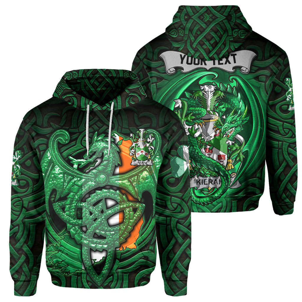 Kieran or O Kieran Hoodies The Green Dragon Of Ireland Style