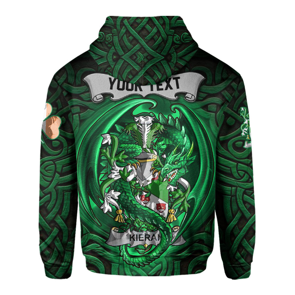 Kieran or O Kieran Hoodies The Green Dragon Of Ireland Style