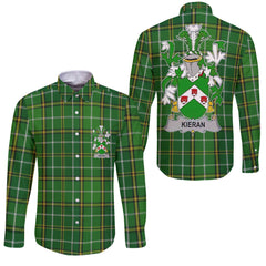 Kieran or O Kieran Long Sleeve Button Shirts Crest And National Plaid Style