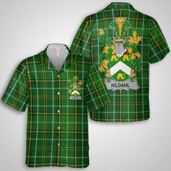 Kildahl Hawaiian Shirts Crest And National Plaid Style