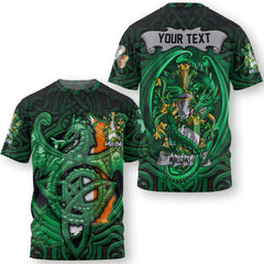 Kighley T-Shirts The Green Dragon Of Ireland Style