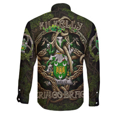 Kilkelly or Killikelly Long Sleeve Button Shirts Ireland Is My Root Style