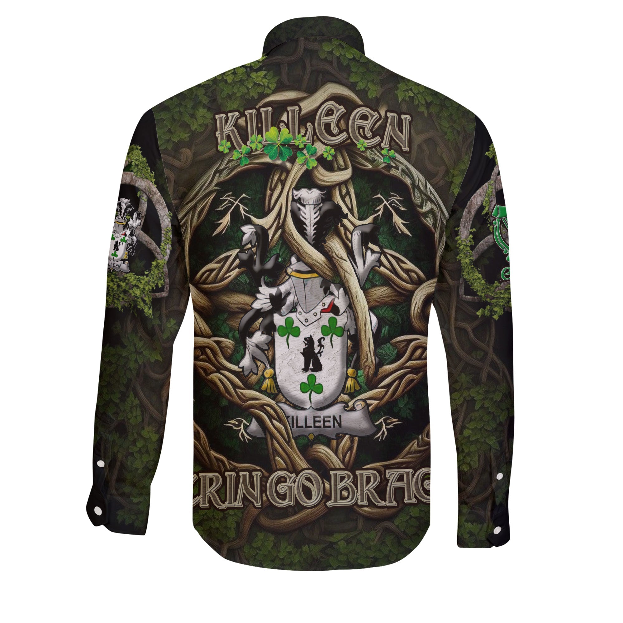 Killeen or O Killeen Long Sleeve Button Shirts Ireland Is My Root Style