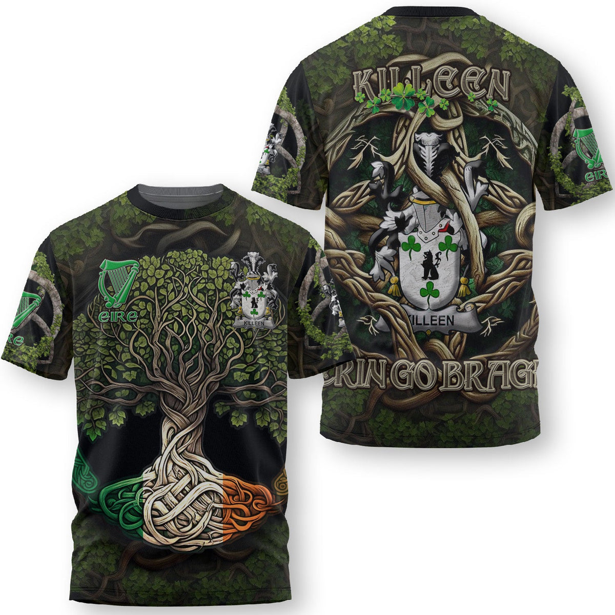 Killeen or O Killeen T-Shirts Ireland Is My Root Style