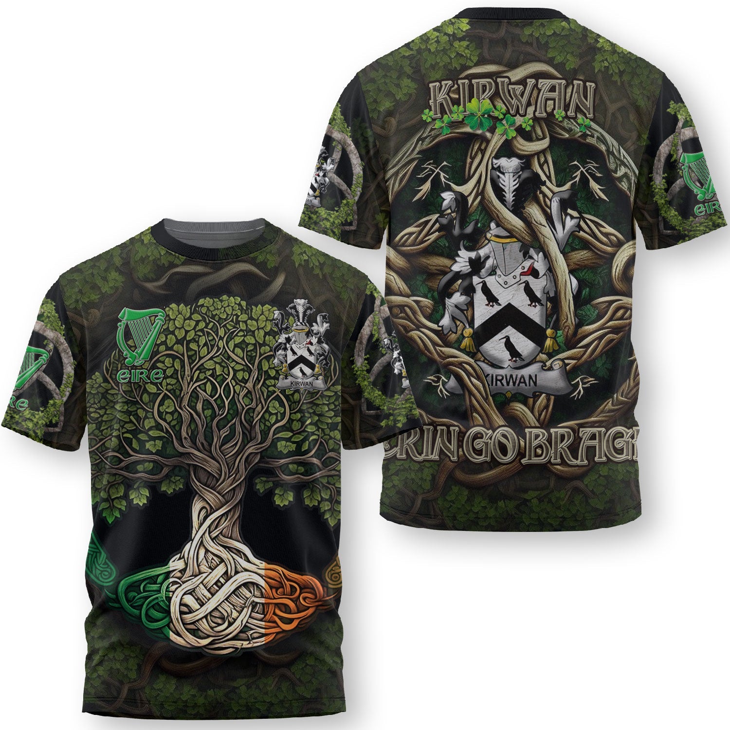 Kirwan or O Kerwin T-Shirts Ireland Is My Root Style
