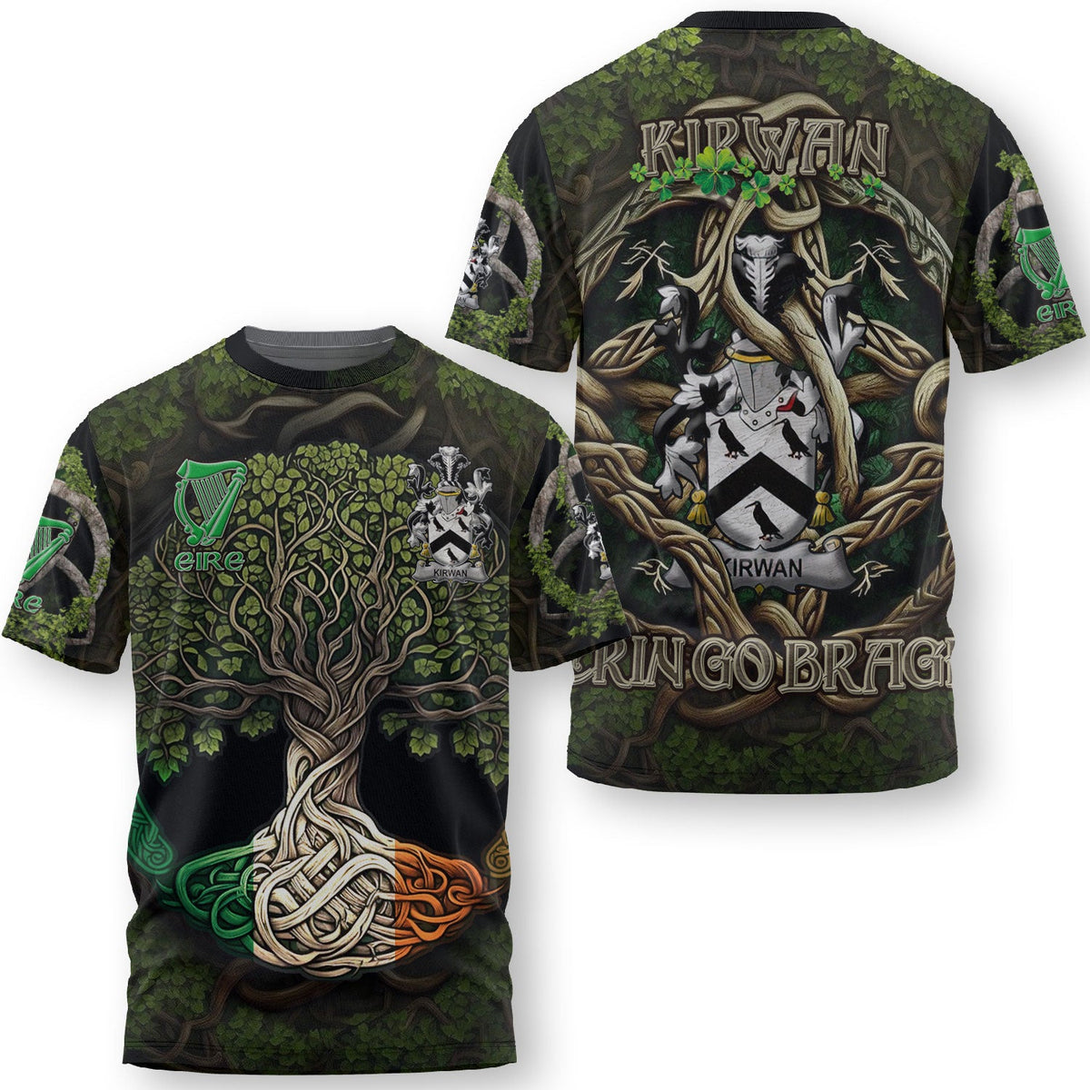 Kirwan or O Kerwin T-Shirts Ireland Is My Root Style