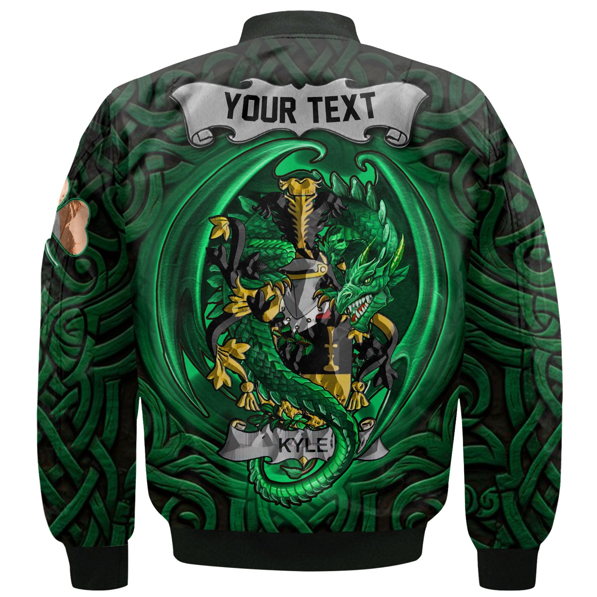 Kyle Bomber Jackets The Green Dragon Of Ireland Style