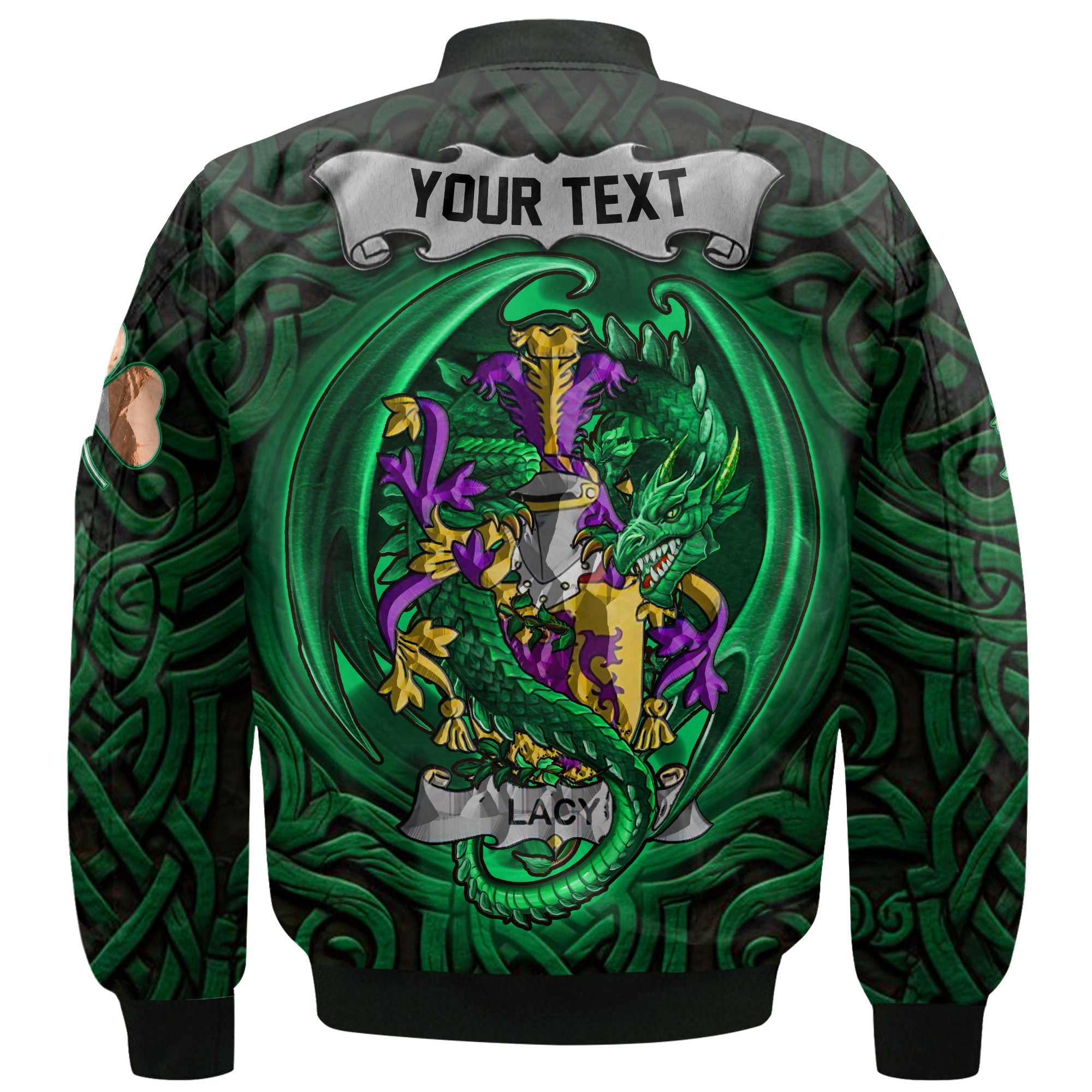 Lacy or De Lacy Bomber Jackets The Green Dragon Of Ireland Style