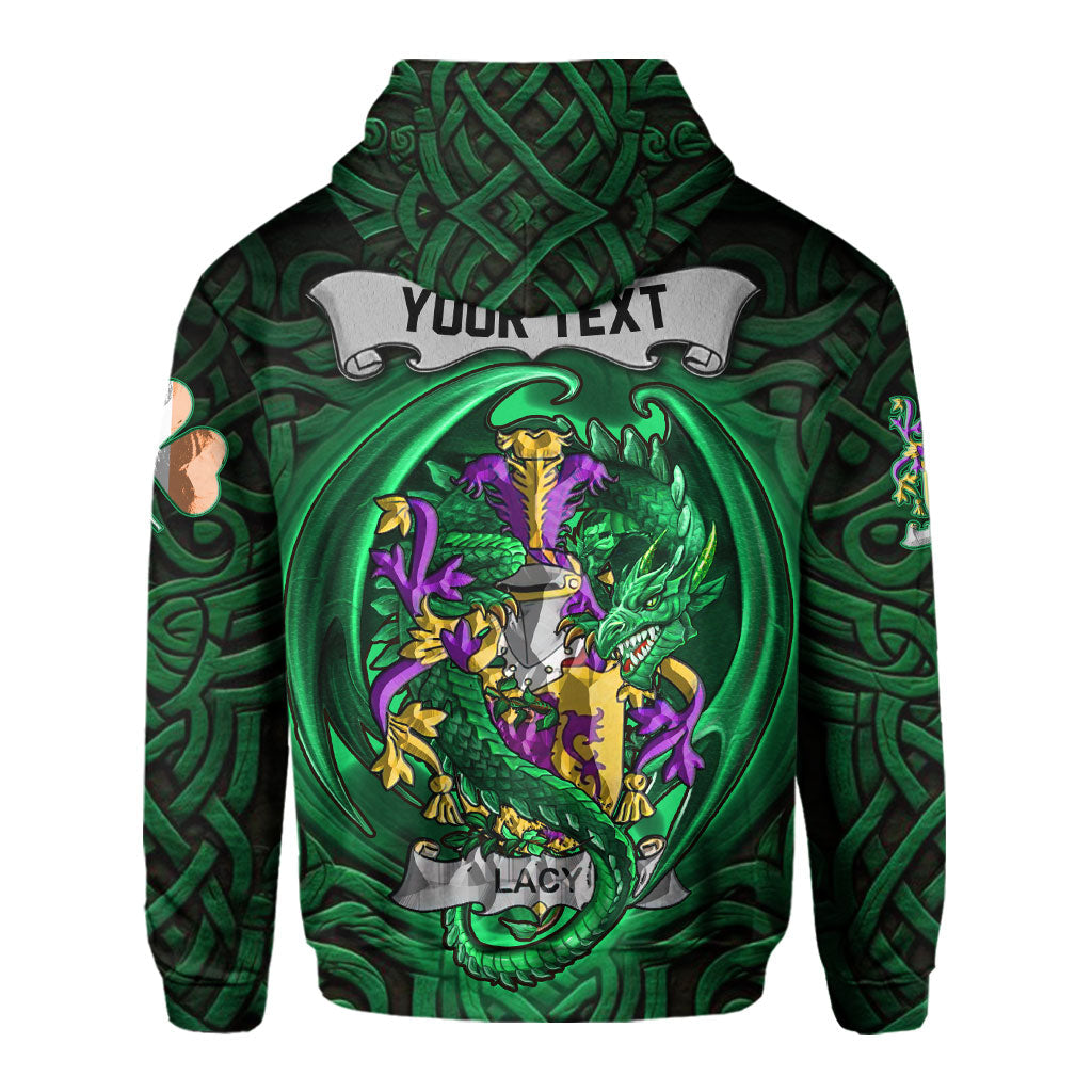 Lacy or De Lacy Hoodies The Green Dragon Of Ireland Style